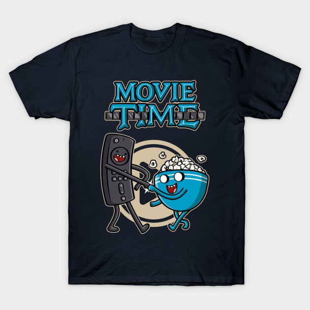 Home Movie Time v2 T-Shirt by Olipop